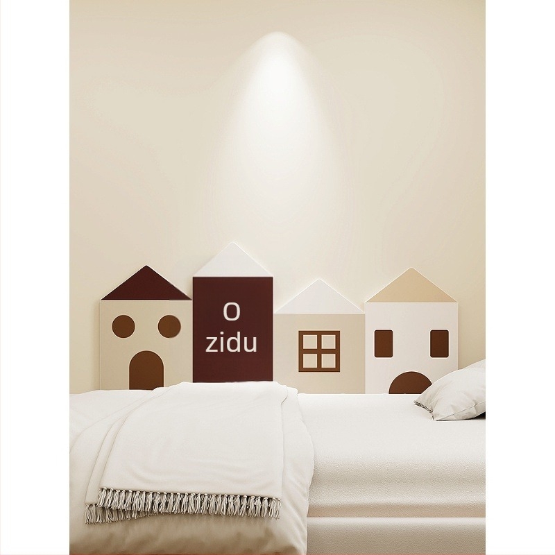 Naljepnice za zid filca za dječju sobu – set od 2 komada, dekorativne, jednobojni uzorak, jednostavan i modern dizajn, ogledni zidni naljepnica (Materijal: Drugo; Funkcija: Dekoracija; Uzorak: Jednobojan; Broj komada: 2)