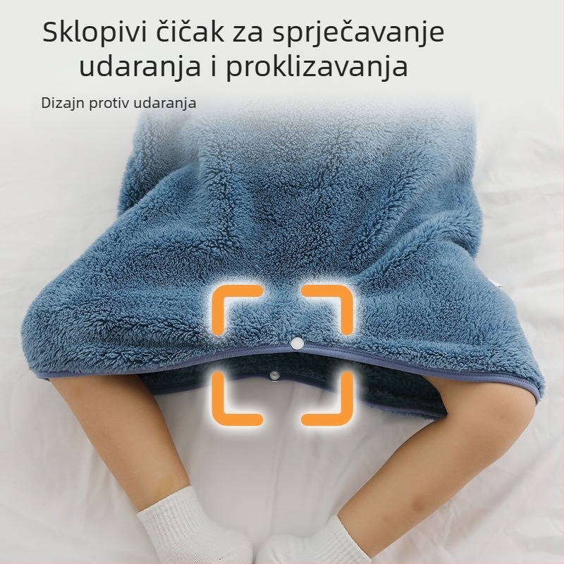 Dječji spavaći vak u stilu veste, poliester tkanina, poliester podstava, antibakterijski i termoregulacijski