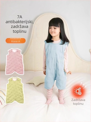 Dječji spavaći vreća, stil prsluka, debela toplina, poliester tkanina, poliester podstava, poliester punilo