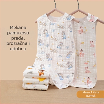 Belchiro Dječji spavaći vreć od 100% pamuka, muslin, bez rukava, crtić dizajn, tip: spavaća vrećica / deka protiv kikova