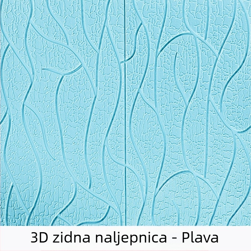 3D zidna naljepnica od pjene, vodootporna i otporna na vlagu, samoljepljiva, XPE pjena, moderan 3D dizajn, za dnevni boravak, spavaću sobu i studij; otpornost na zaprljanje, zvučna izolacija; Uzorak 21991102722