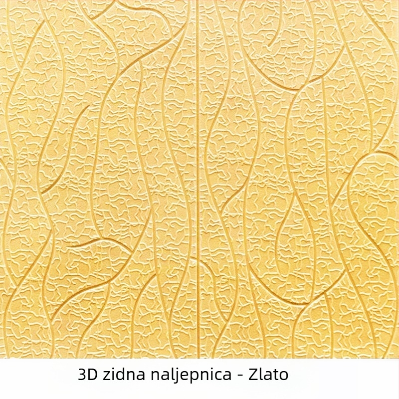 3D zidna naljepnica od pjene, vodootporna i otporna na vlagu, samoljepljiva, XPE pjena, moderan 3D dizajn, za dnevni boravak, spavaću sobu i studij; otpornost na zaprljanje, zvučna izolacija; Uzorak 21991102722