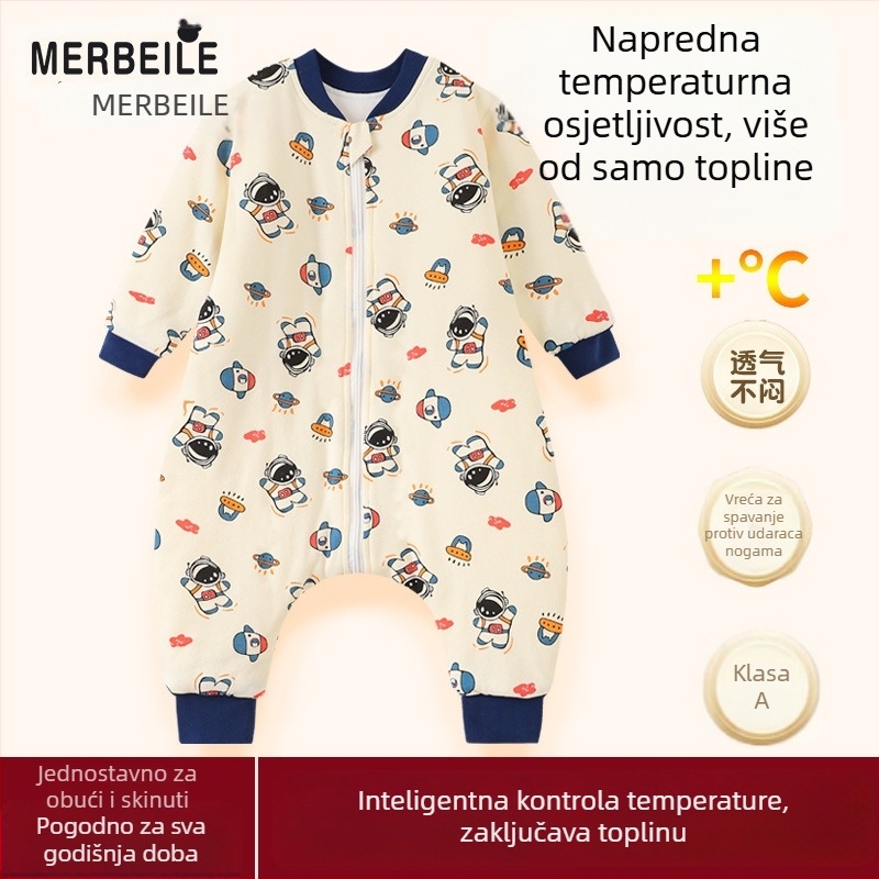 Beile dječji vreća za spavanje s odvojenim nogama, protiv udaranja nogama, za sve sezone