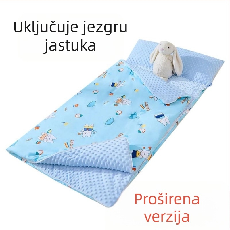 Dječji spavaći vak s čistim pamukom i kašmirskim punjenjem – anti-kick quilt za jesen/zimu