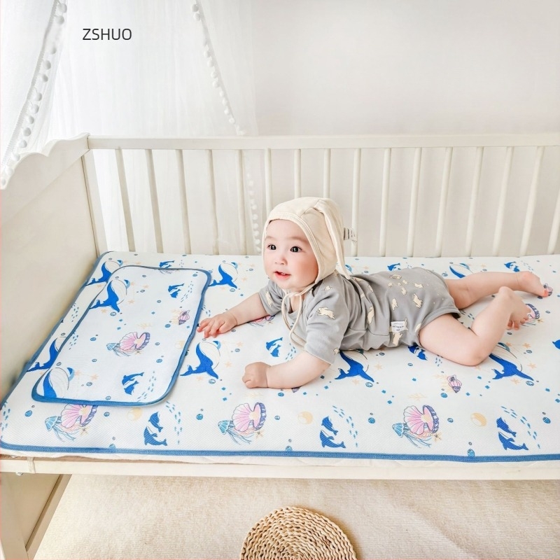 Madrac za spavanje za bebe – Prozračan Ice Silk, Upija znoj, Za djecu 0–1 godinu, Materijal: Celuloza + Poliester vlakno, Marka: Good Month