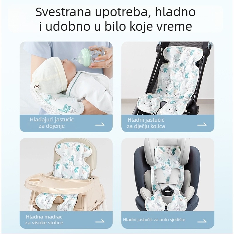 Betides hlađajuća podloga za dječji kolica s ledenim zrncima, za djecu 1–2 godine, za bebu, podloga