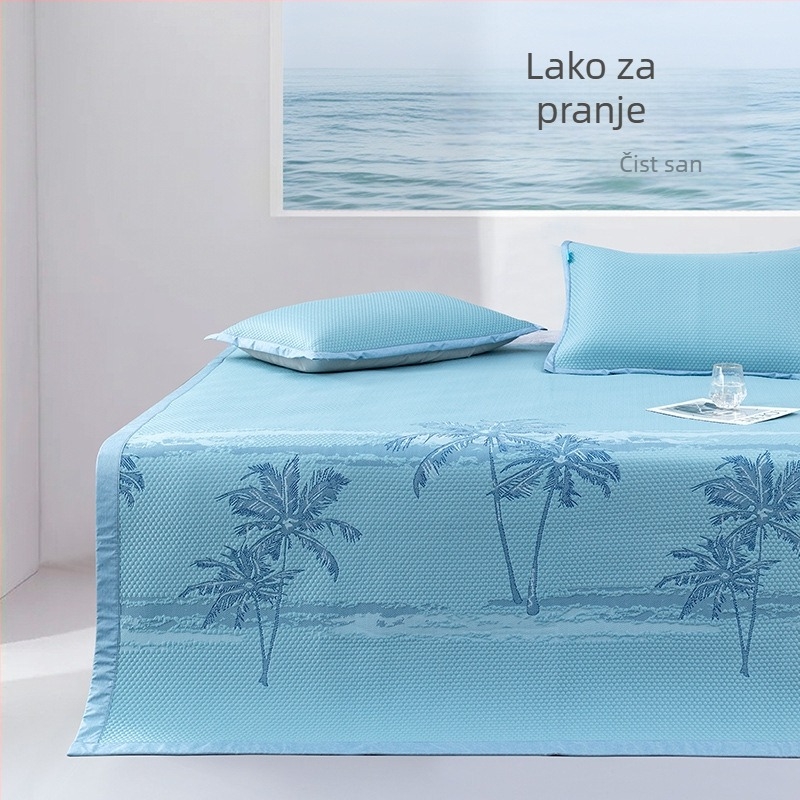 Hladan set za madrac od kemijske vlakna, jacquard tkanina, ice silk mat, modern minimalistički stil