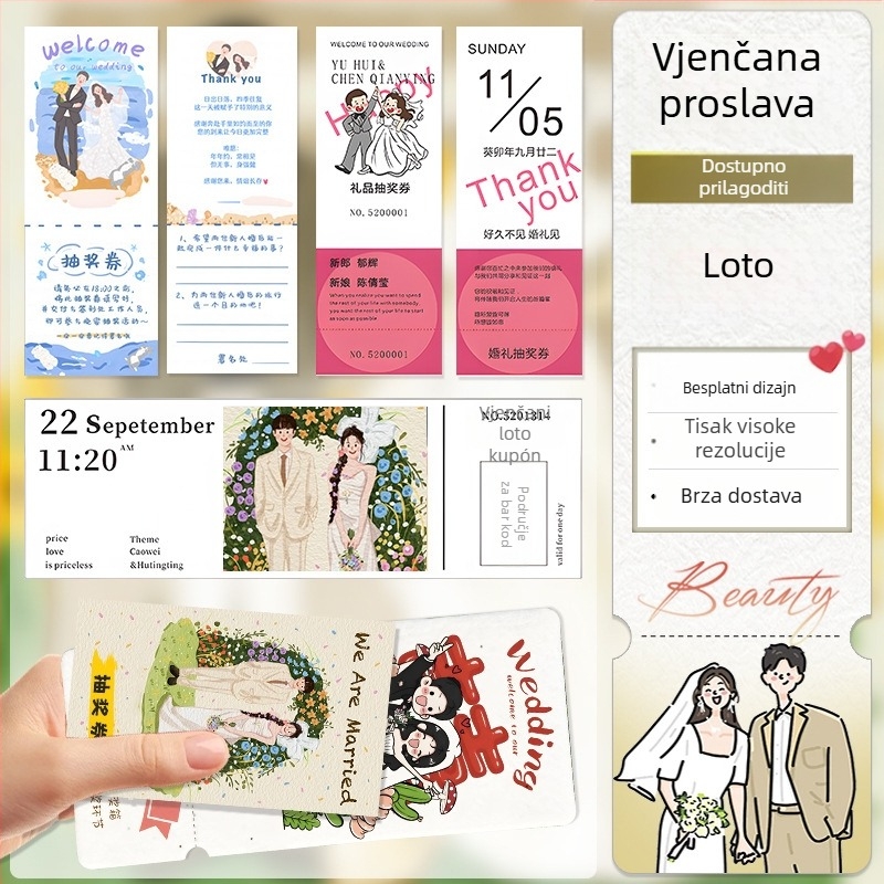 Prilagođena pozivnica za prvi rođendan djeteta od sjemenske kartice papira, kartični format, ekološki papir