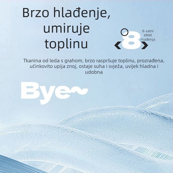 Troje dijelova Ice Silk cooling mat za krevet, Jacquard tkanina, viskozna vlakna, moderan minimalistički stil