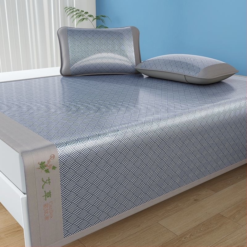 Ice Silk mat – Trodjelni set za dom, izšiveni detalji, kemijska vlakna