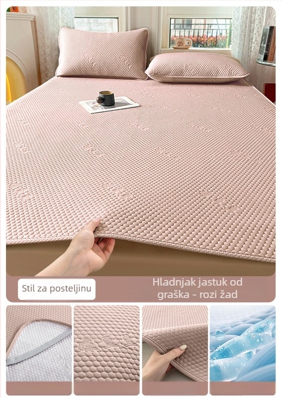 Tri prostirke od ledenog svile – set, sklopaive, Jacquard tkanina, ljetna upotreba