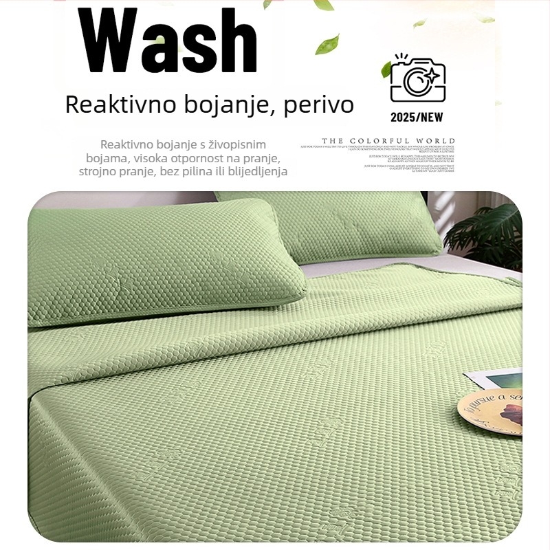 Tri prostirke od ledenog svile – set, sklopaive, Jacquard tkanina, ljetna upotreba