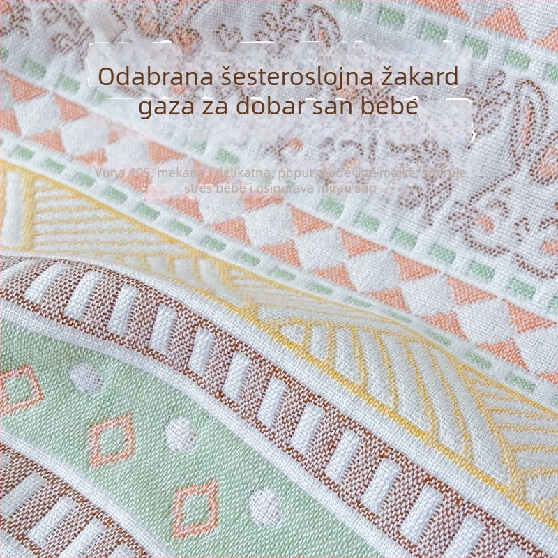 Navlaka za madrac za dječji krevetić – 100% pamuk, proces tkanja: drugi, reaktivno ispis i bojanje, boemski stil, kategorija posteljina