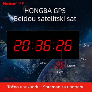Beidou GPS sat s LED zaslonom — višenamjenski stolni sat i kalendar