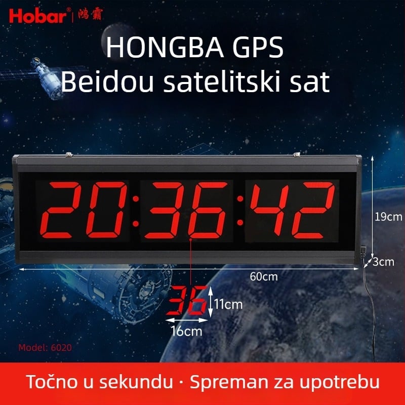 Beidou GPS sat s LED zaslonom — višenamjenski stolni sat i kalendar