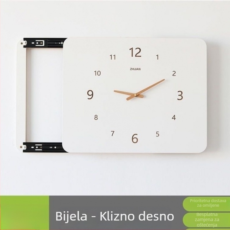 Zidni sat u nordijskom stilu za zaštitu brojila i električnog ormarića – pokrov bez bušenja