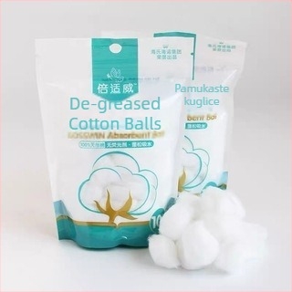 Jednokratna pamukova kuglica — mekana, upijajuća vata za kućnu dezinfekciju i čišćenje rana