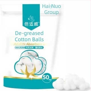 Jednokratna pamukova kuglica — mekana, upijajuća vata za kućnu dezinfekciju i čišćenje rana