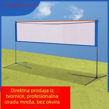 Mreža za badminton, standardna, profesionalna za dvostruke mečeve, sklopiva i prijenosna, pogodna za unutarnju i vanjsku uporabu