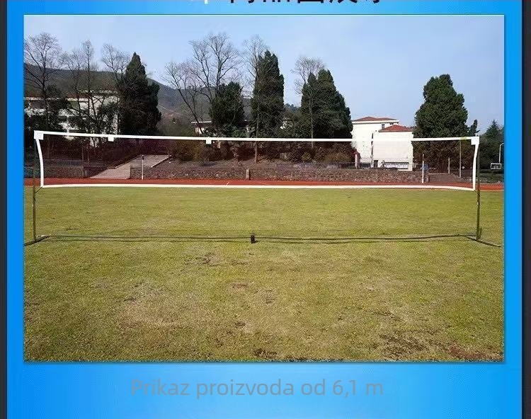 Mreža za badminton, standardna, profesionalna za dvostruke mečeve, sklopiva i prijenosna, pogodna za unutarnju i vanjsku uporabu