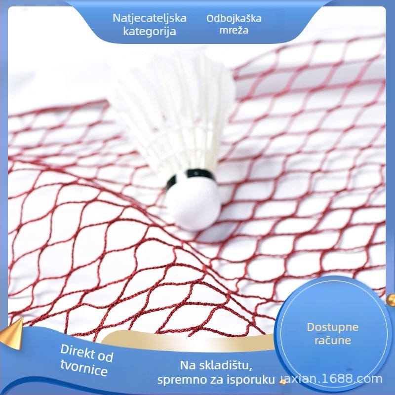 Mreža za badminton, standardna, profesionalna za dvostruke mečeve, sklopiva i prijenosna, pogodna za unutarnju i vanjsku uporabu