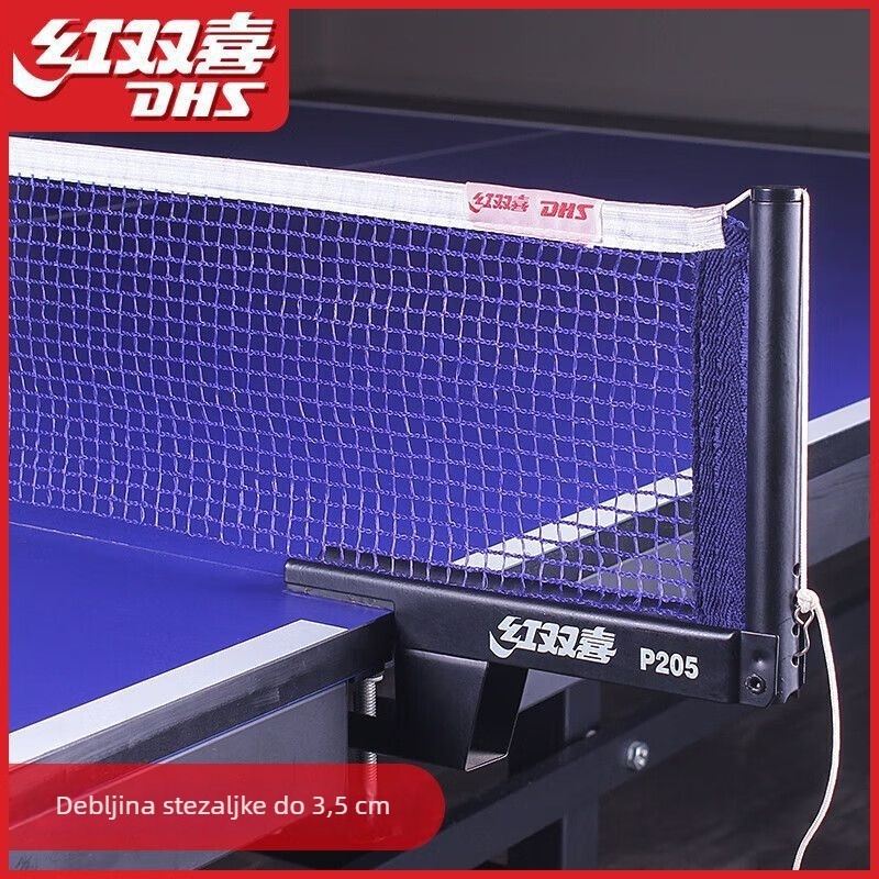 Stalak za mrežu za stolni tenis (Materijal: pamuk vlakno; Težina: 1700 g; Marka: Double Happiness; Pogodno za badminton i tenis; Kategorija: stalak za mrežu stolnog tenisa)
