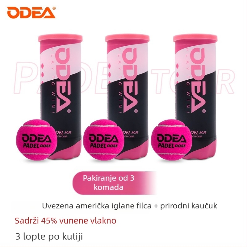 Odear Padel lopta – Teniska lopta tipa kavez s debelim unutarnjim slojem, visoka elastičnost, izdržljiva trening lopta