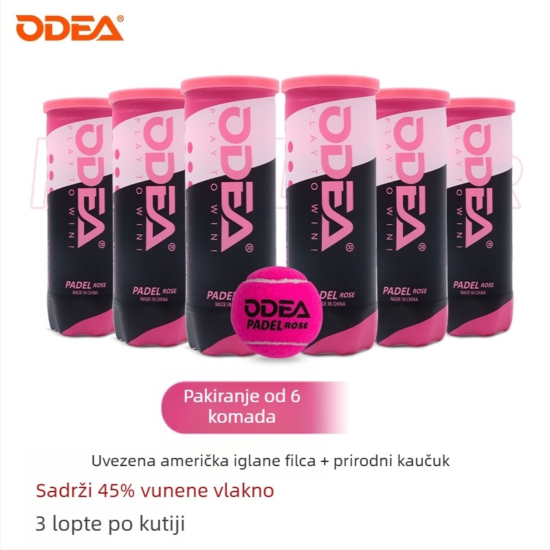 Odear Padel lopta – Teniska lopta tipa kavez s debelim unutarnjim slojem, visoka elastičnost, izdržljiva trening lopta