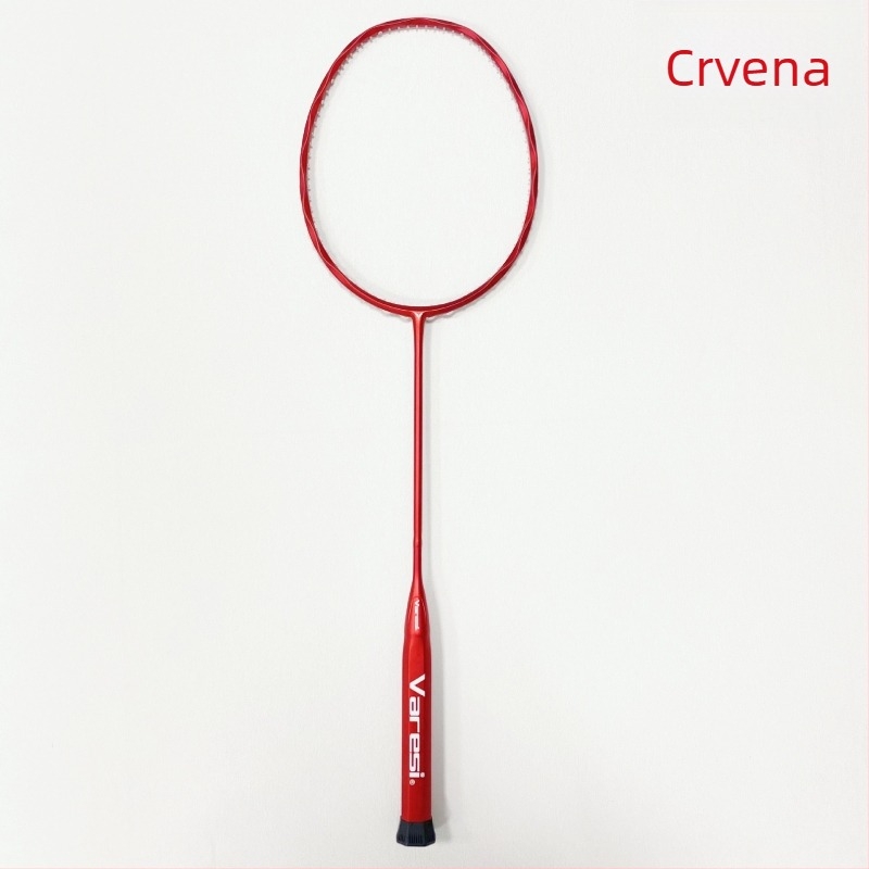 Raketa za badminton — okvir od karbonskih vlakana, težina 80–84 g, direktan udarac, srednja tvrdoća, materijal žica: najlon (Ključne specifikacije: okvir od karbonskih vlakana; težina 80–84 g; direktan udarac; srednja tvrdoća; materijal žica: najlon)