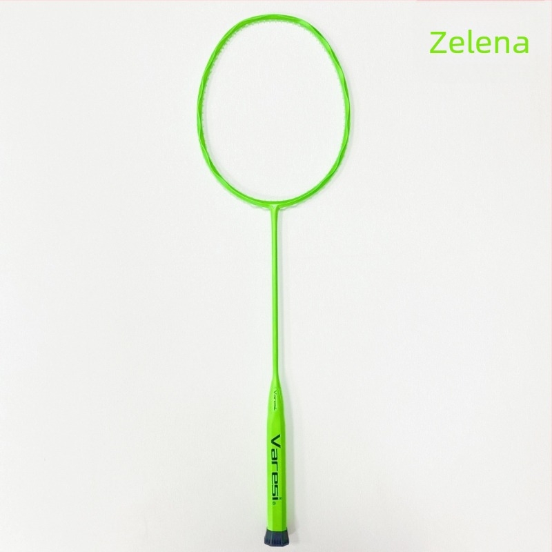Raketa za badminton — okvir od karbonskih vlakana, težina 80–84 g, direktan udarac, srednja tvrdoća, materijal žica: najlon (Ključne specifikacije: okvir od karbonskih vlakana; težina 80–84 g; direktan udarac; srednja tvrdoća; materijal žica: najlon)