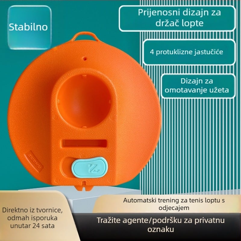 Teniski trener s užetom — jednosmjerni odskok, profesionalna fiksna jedinica, visoka elastičnost, baza lopti, marka Left cool
