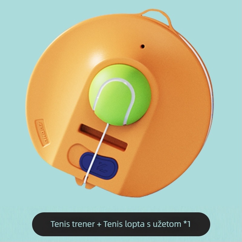 Teniski trener s užetom — jednosmjerni odskok, profesionalna fiksna jedinica, visoka elastičnost, baza lopti, marka Left cool