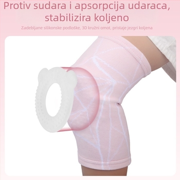 Dječji koljeni štitnici za košarku, biciklizam i nogomet, s debelim silikon zaštitom koljena i zaštitom patelle
