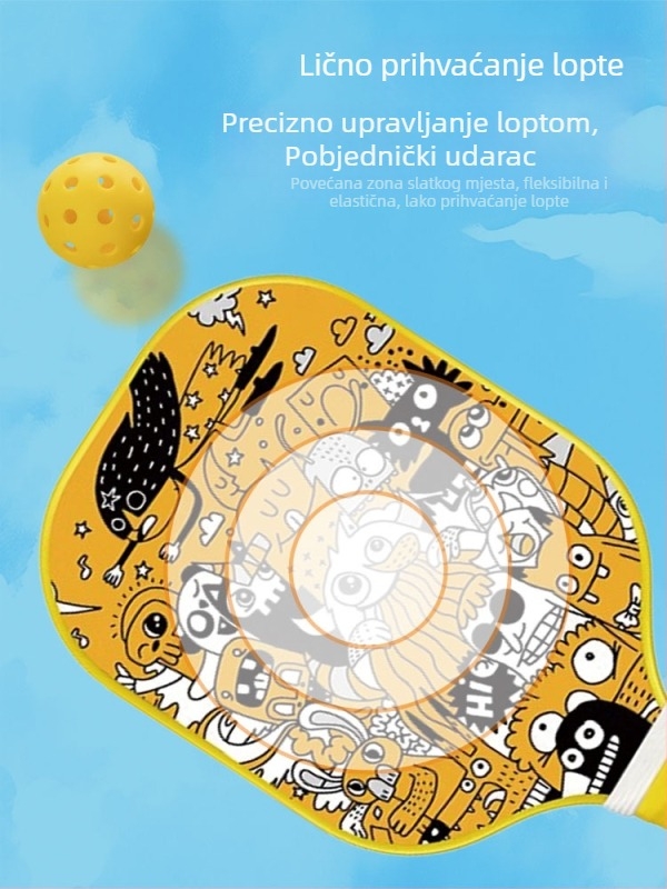 Raketa za pickleball od stakloplastike – Kaiyi Sports Goods, 220 g, komplet