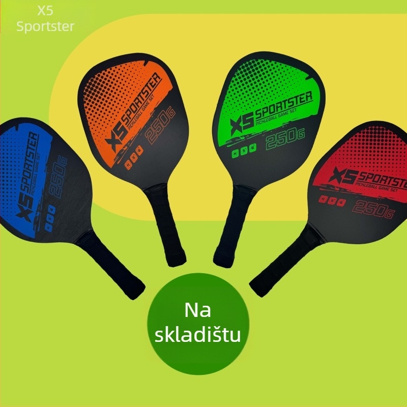 Set pickleball reketa – Burning Wings, 249 g, visokokvalitetno drvo topole