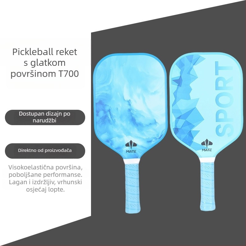 Mate pickleball reketa T700 od karbonskih vlakana – set za vanjsku igru
