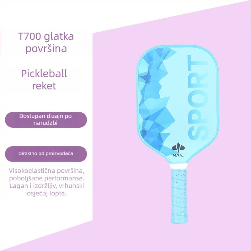 Mate pickleball reketa T700 od karbonskih vlakana – set za vanjsku igru