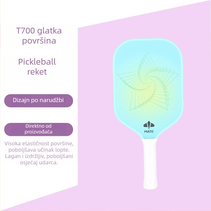 Mate pickleball reketa T700 od karbonskih vlakana – set za vanjsku igru