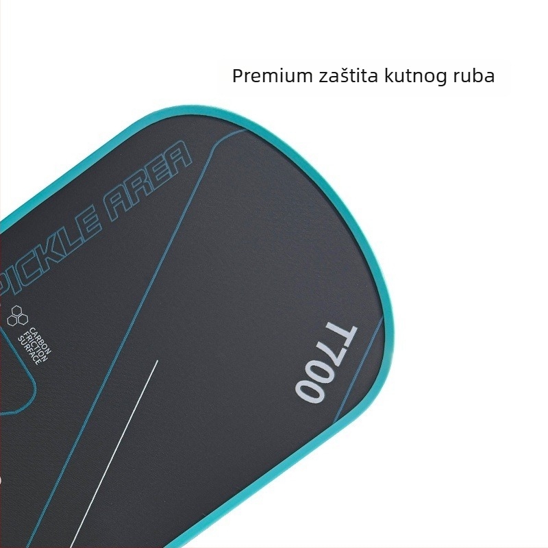 Pickleball reketa T700 od karbonskih vlakana, 16 mm debljina, polimer honeycomb jezgro, težina 225 g ±10 g