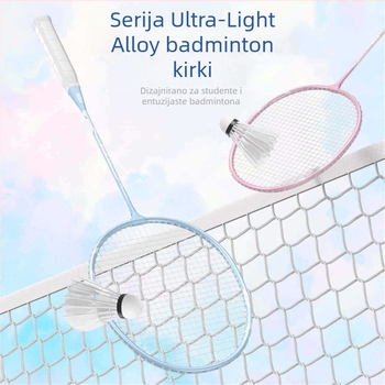 Peak badminton reketa – Okvir od karbonskih vlakana, Najlonske strune, Težina 95–100 g, Duljina drške G5, Napetost žica 20–23 lb