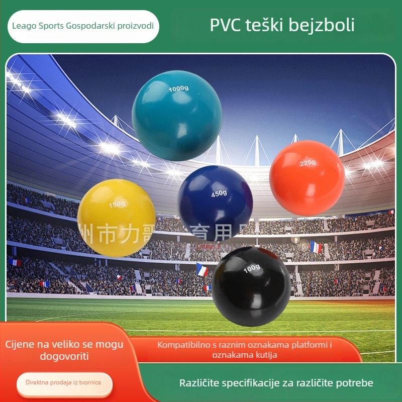 KHLOK Baseball s pijeskom – PVC, mekana pijeskovita unutrašnjost, težine 100–1000 g
