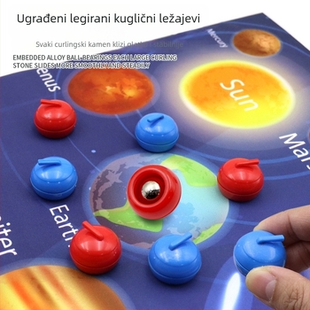 Stolni curling igra za obitelj — dva igrača, natjecateljska društvena igra, ABS materijal