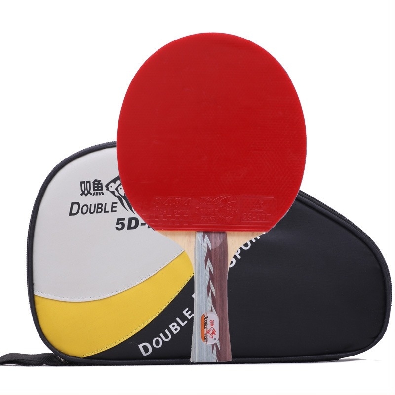 Reket za stolni tenis za početnike – Shakehand stil, topolovo drvo, guma protiv ljepila, mogućnost prilagodbe logotipa, brenda Double Fish