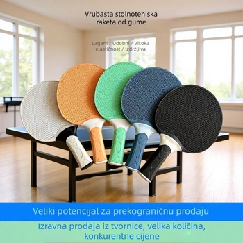 LONGLOVE stolni teniski reket s PE donjom pločom, guma s pozitivnim ljepilom, raketa tipa Shoot Straight, model AL1005906034