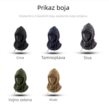 Topla balaklava s vjetrozaštitom za zimsko bicikliranje – unisex
