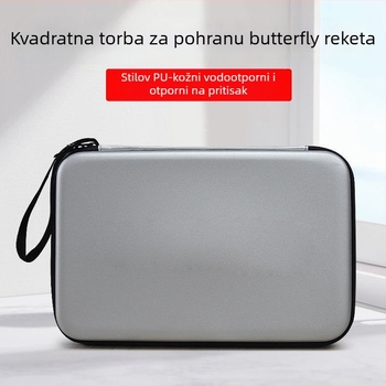 Torba za reket stolnog tenisa – četverokutna vodootporna tvrda kućišta, zaštita od padova, oblik tikve
