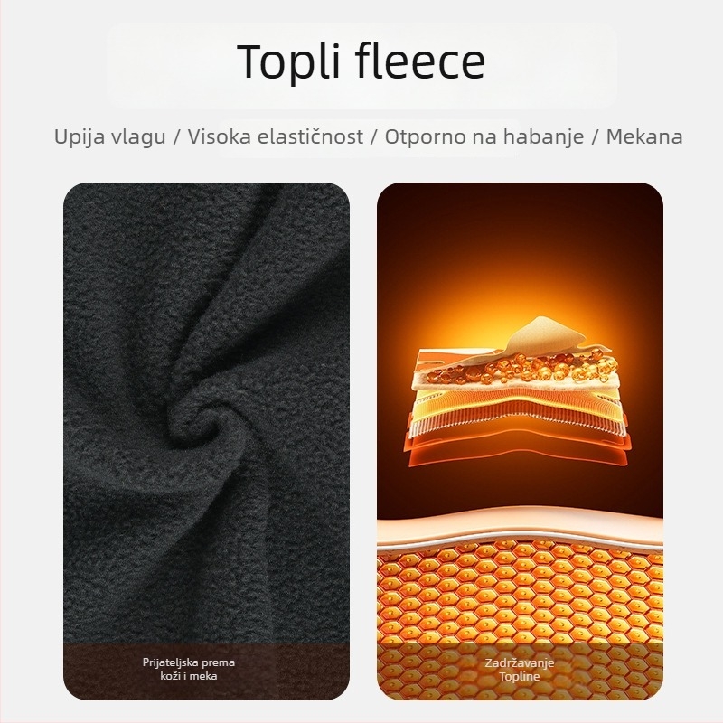 Maska za biciklizam s kapuljom otporna na vjetar, fleece podstava, unisex, poliester – marka Qianqianwo