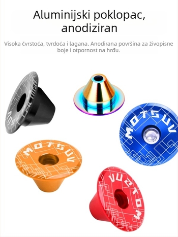 MOTSUV aluminijski utikač za proširenje upravljača bicikla — prilagodljivo, unisex, licencirana privatna oznaka