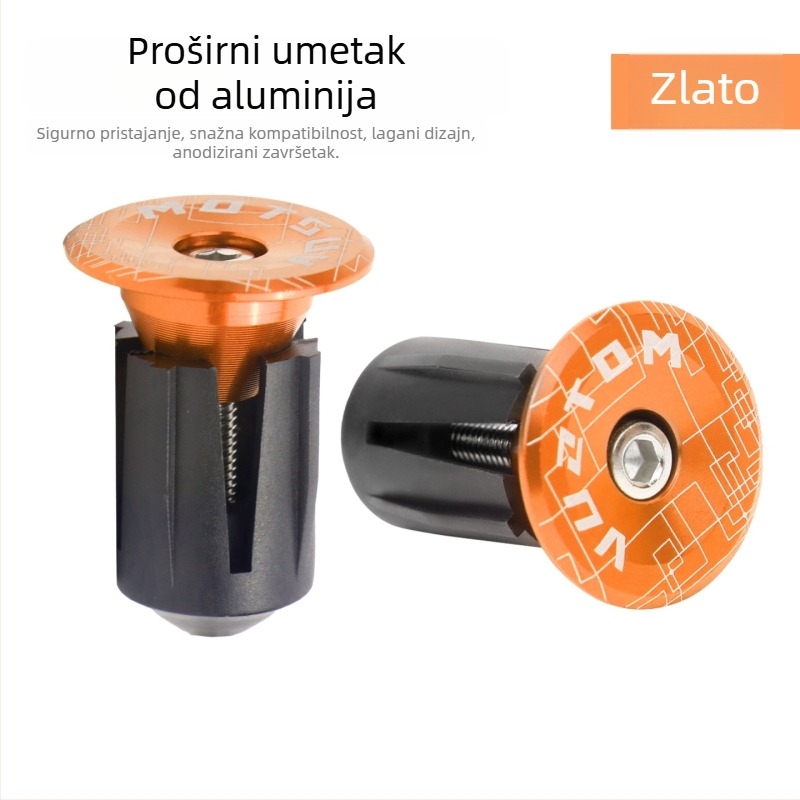 MOTSUV aluminijski utikač za proširenje upravljača bicikla — prilagodljivo, unisex, licencirana privatna oznaka