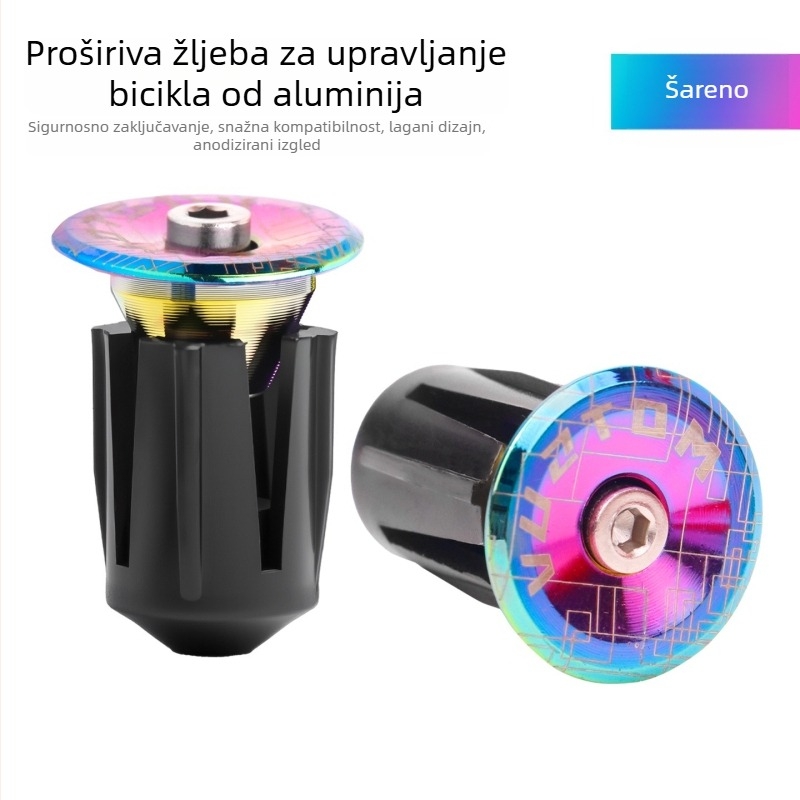 MOTSUV aluminijski utikač za proširenje upravljača bicikla — prilagodljivo, unisex, licencirana privatna oznaka